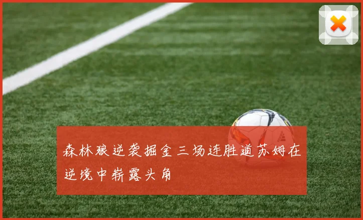 森林狼逆袭掘金三场连胜道苏姆在逆境中崭露头角